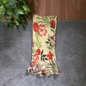 Rampage pencil printed sheer skirt